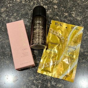 Vegamour, Oribe, and IGK Hair Products